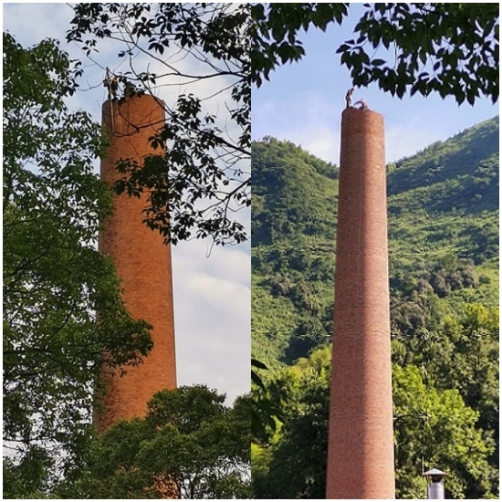 拆除煙囪:人工拆除具有獨特的優勢